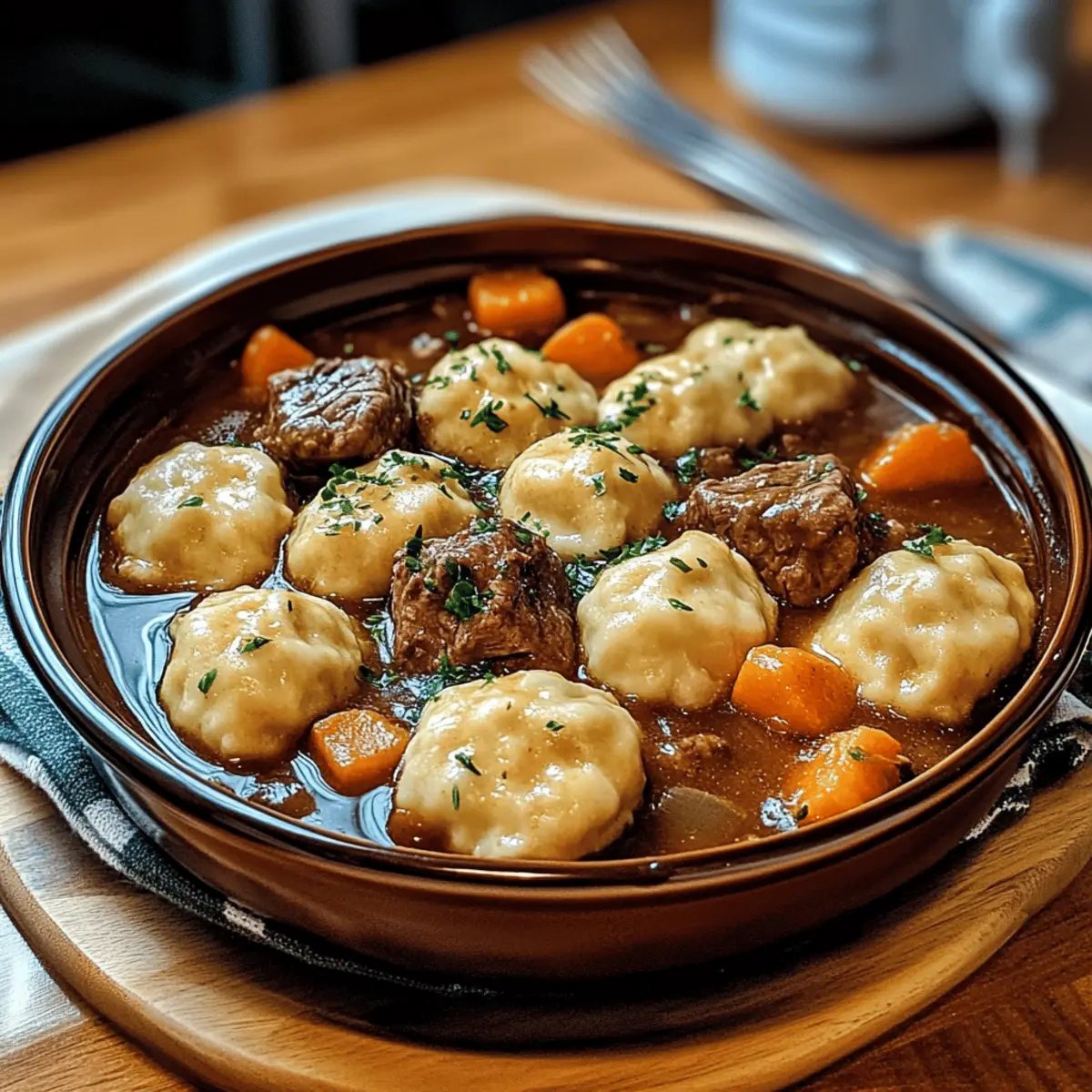 Beef Stew with Dumplings