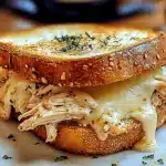 Cheesy Chicken Garlic Bread Sandwich