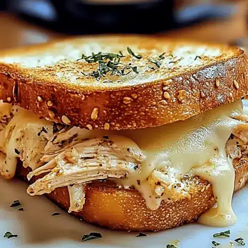 Cheesy Chicken Garlic Bread Sandwich
