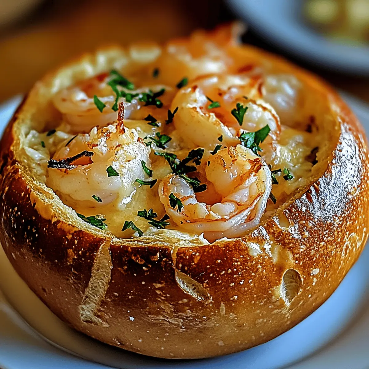 Delightful Stuffed Seafood Bread Bowl Recipe
