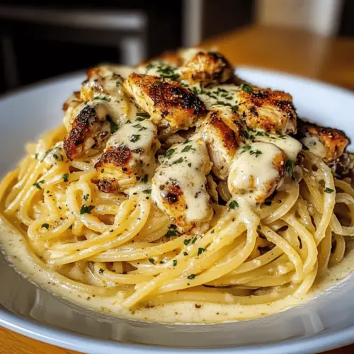 Easy Creamy Cajun Chicken Spaghetti