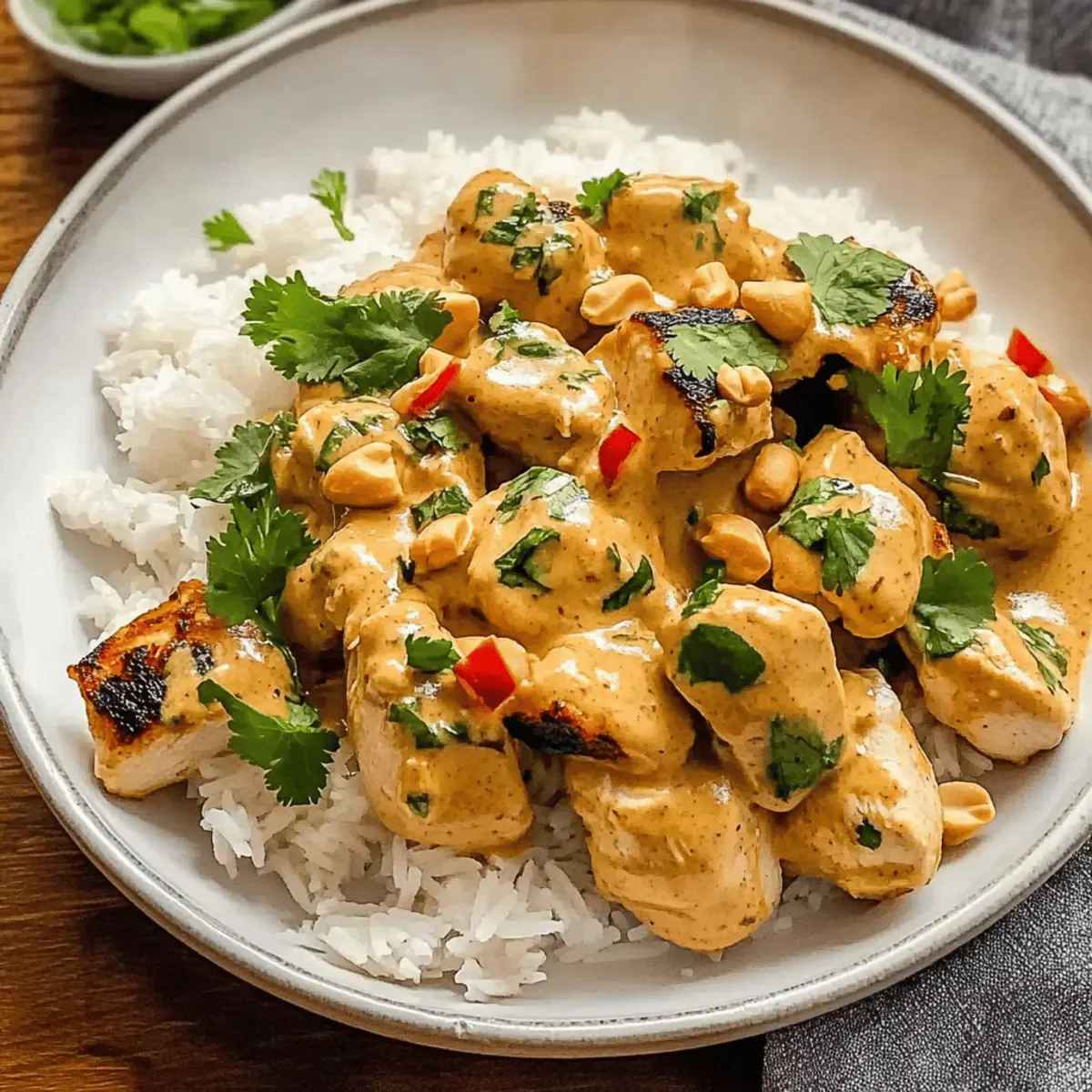 Irresistible Thai Peanut Chicken