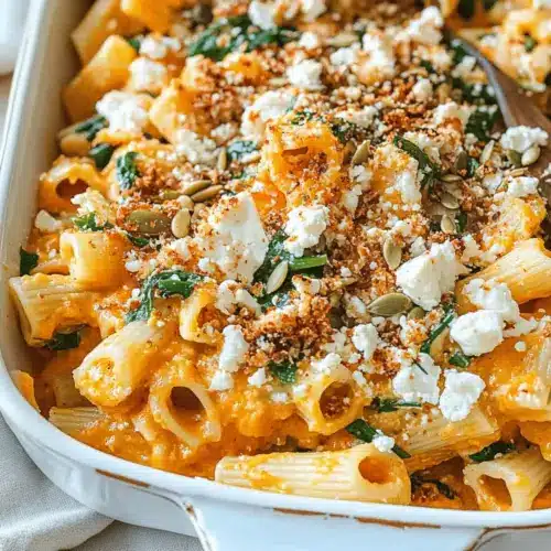 Pumpkin Feta Pasta