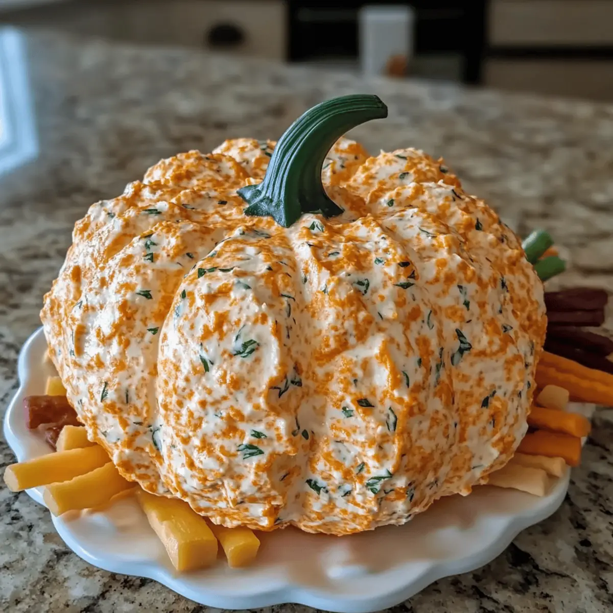 Pumpkin Shaped Cheese Ball