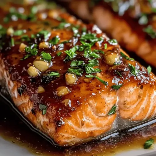 Salmon with Brown Sugar Garlic Glaze