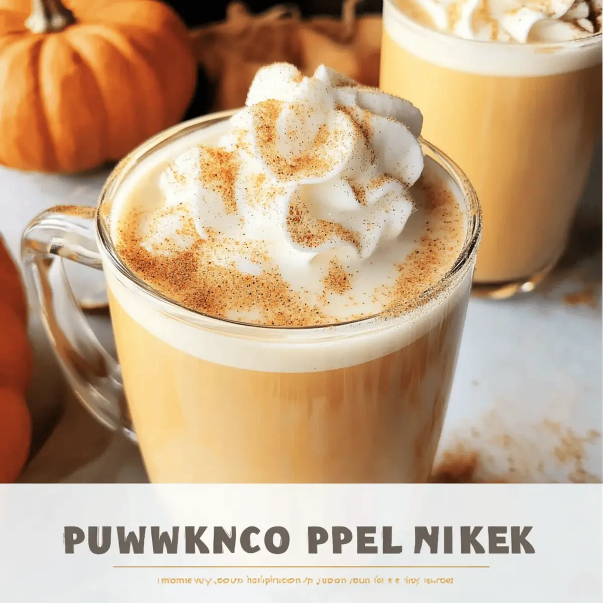 Homemade pumpkin milk