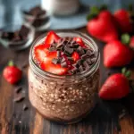 Decadent Chocolate Strawberry Overnight Oats