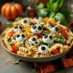 Eyeball Pasta Salad – Creepy pasta salad