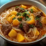 Fideo Beef Potato Soup