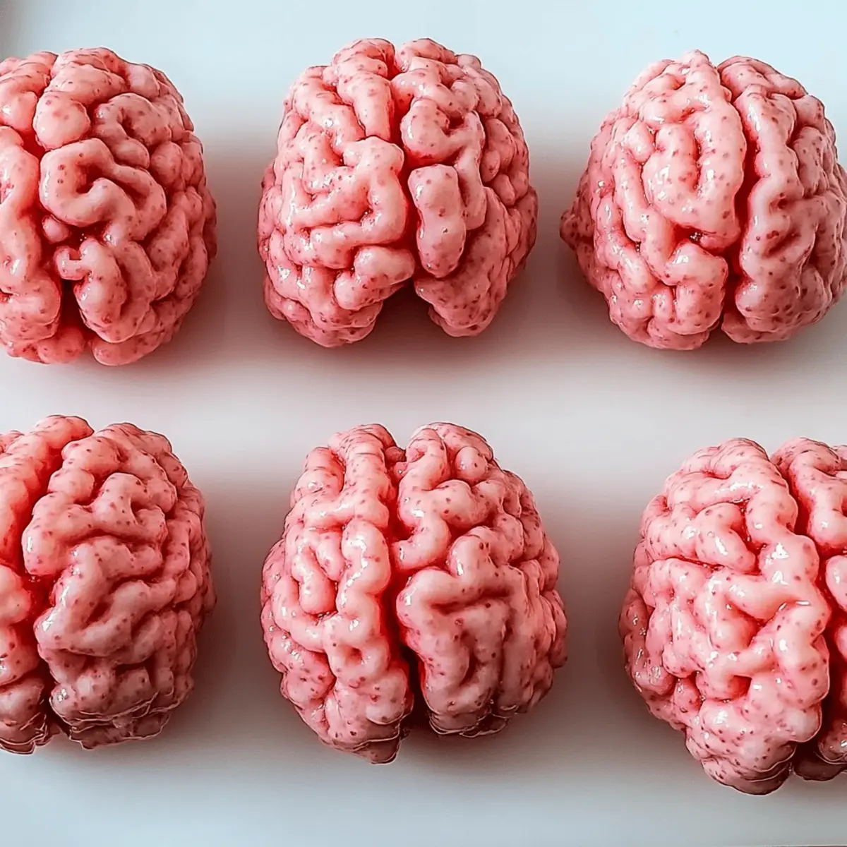 Marshmallow Rice Krispies Halloween Brains
