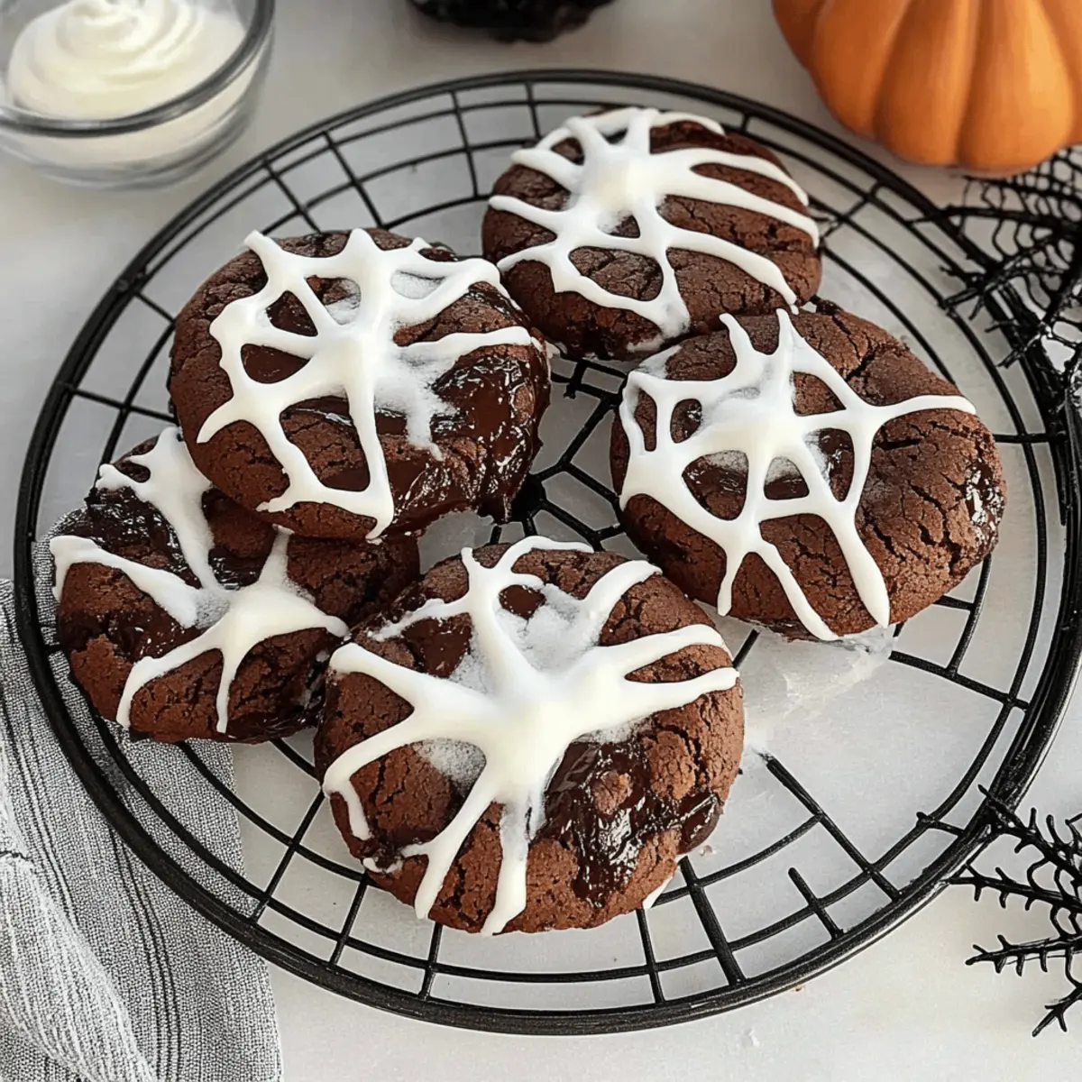 Spider Web Cookies