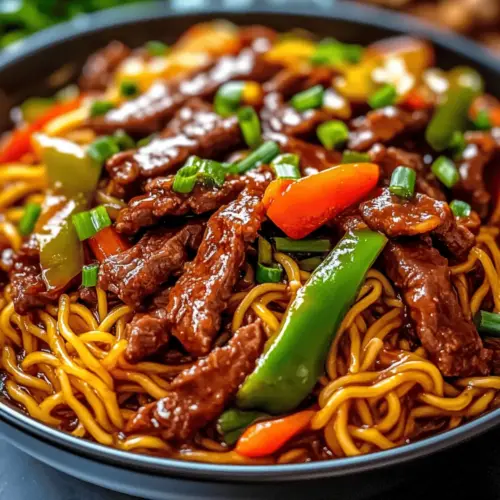 Sticky Beef Noodles