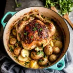 Creamy Lemon and Herb Pot Roasted Chicken