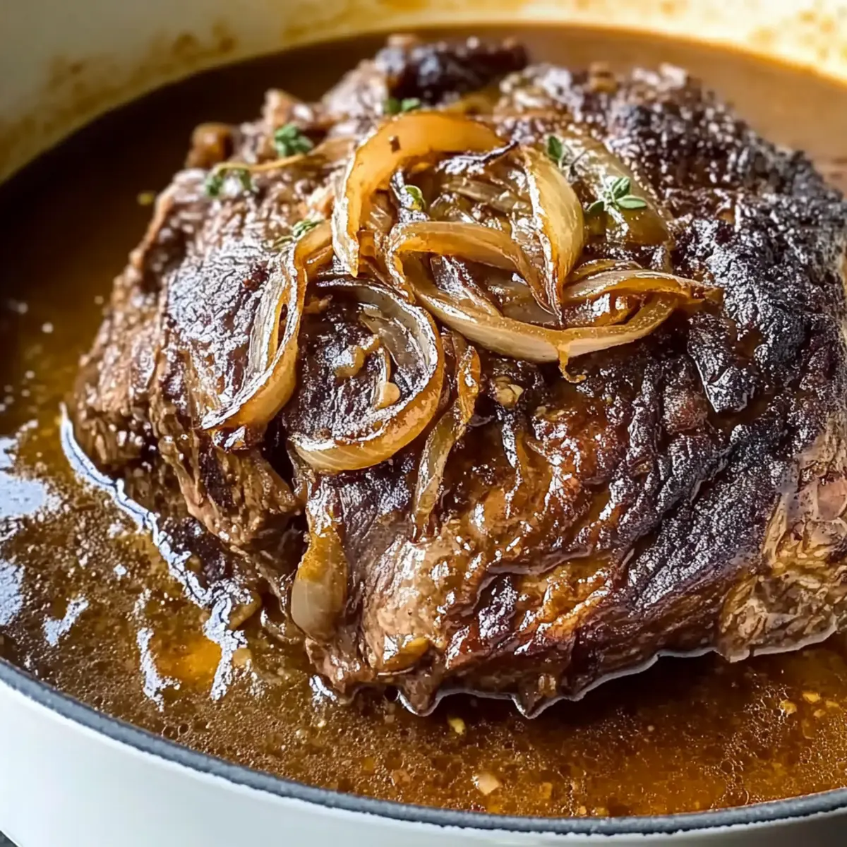 Comforting French Onion Pot Roast