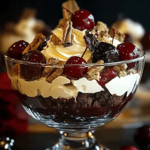 Black Forest Trifle for Christmas