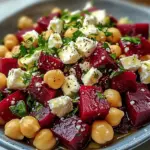 Chickpea Beet Feta Salad