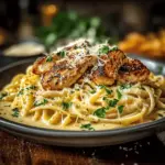 Garlic Cajun Chicken Cheesy Linguine