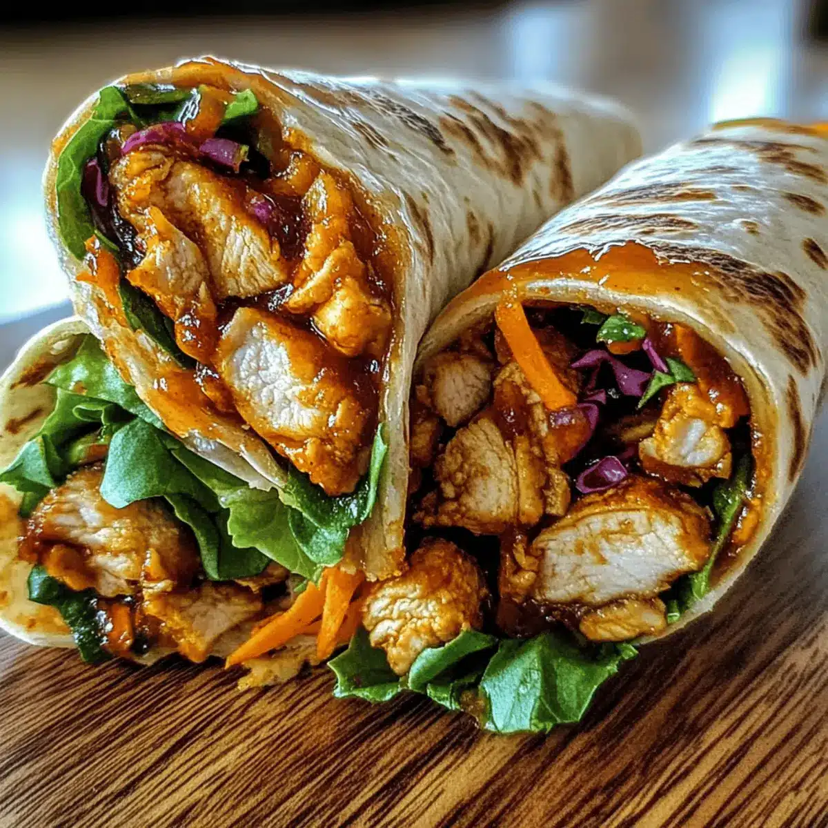 Sweet Chili Chicken Wraps