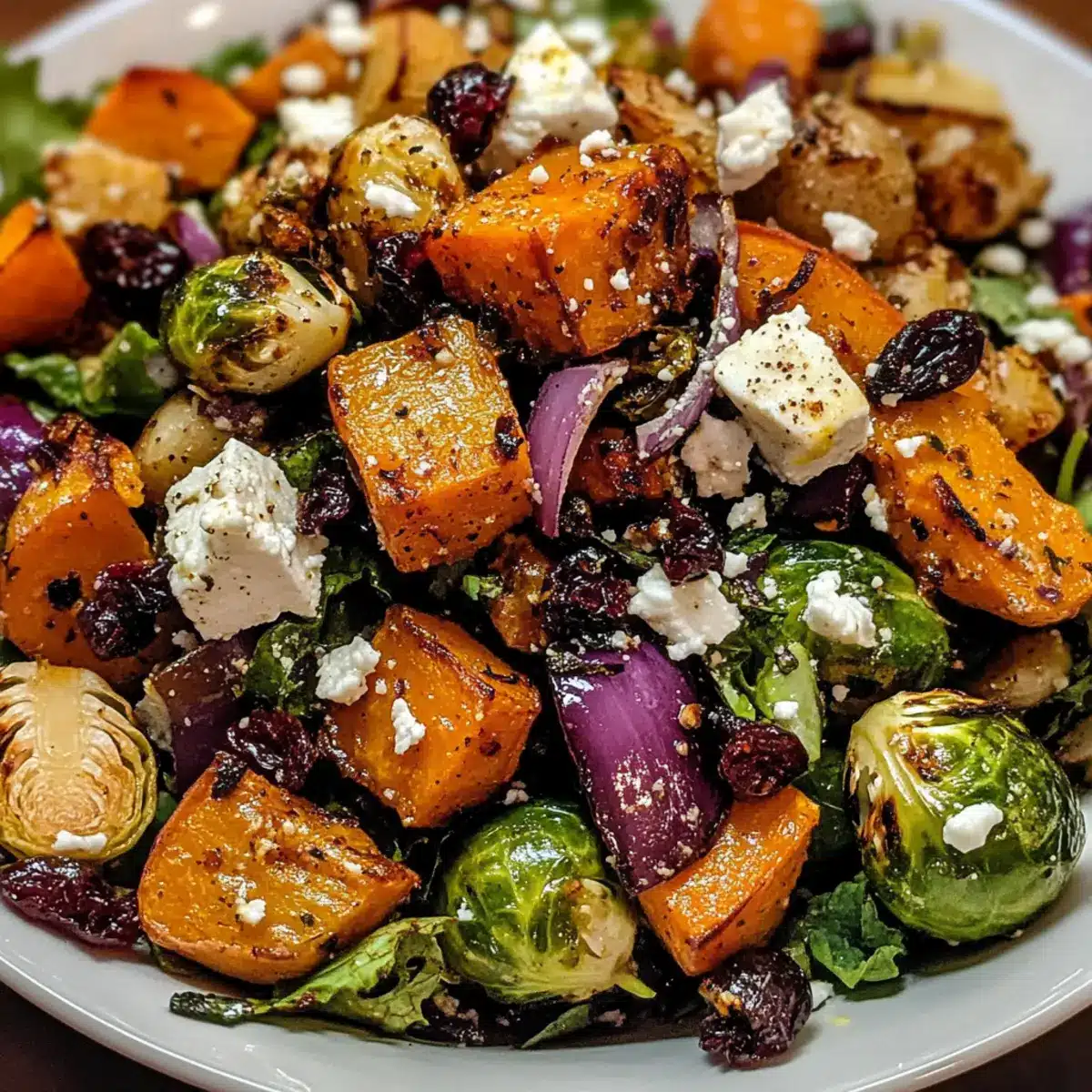 Autumn Maple Roasted Veggie Salad