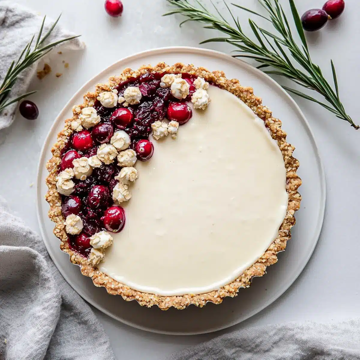 White Chocolate Cranberry Tart