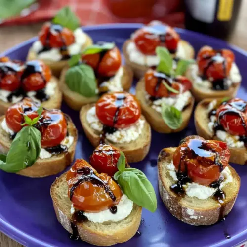 Ricotta Bruschetta with Roasted Tomatoes