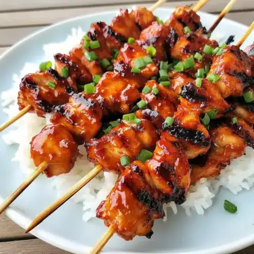 Korean Chicken Skewers