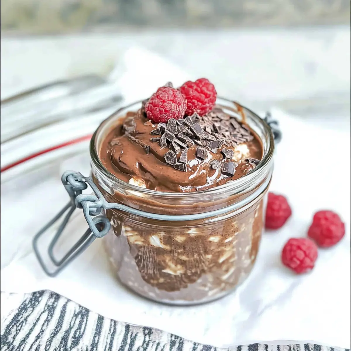 Brownie Batter Overnight Oats