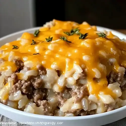 Cheesy Hamburger Rice