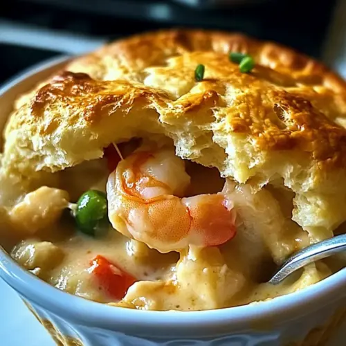 Cheddar Bay Biscuit Seafood Pot Pie : A Cheesy Dish