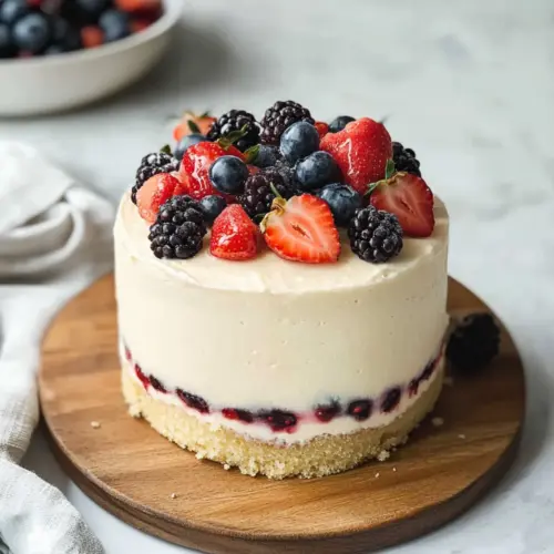 Lemon Berry Mascarpone Cake