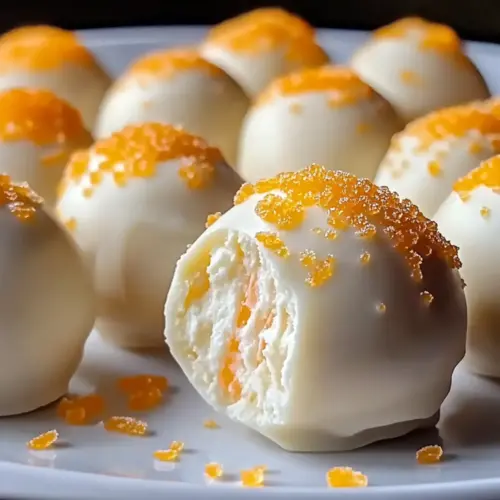 White Chocolate Orange Creamsicle Truffles