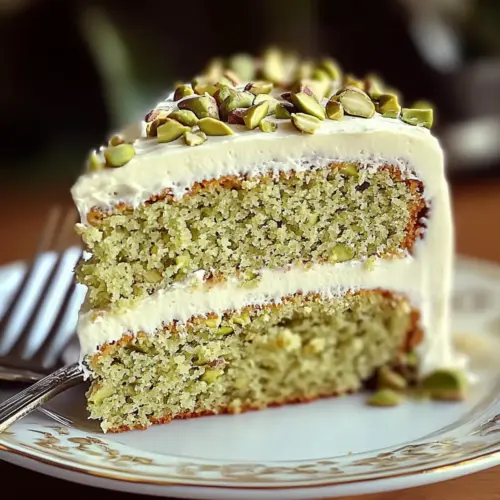 Indulge in Moist Creamy Pistachio Cake Heaven