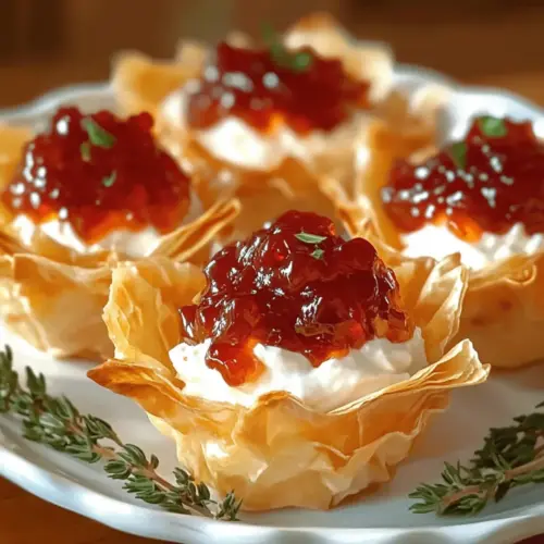 Quick Pepper Jelly Cream Cheese Appetizer Dip and Bites