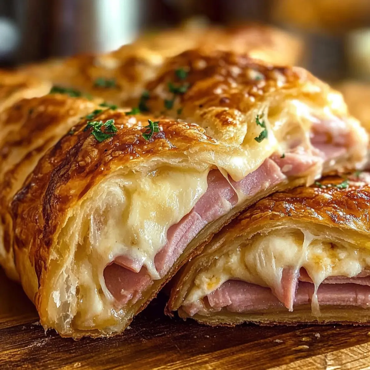 Easy Ham and Cheese Stromboli