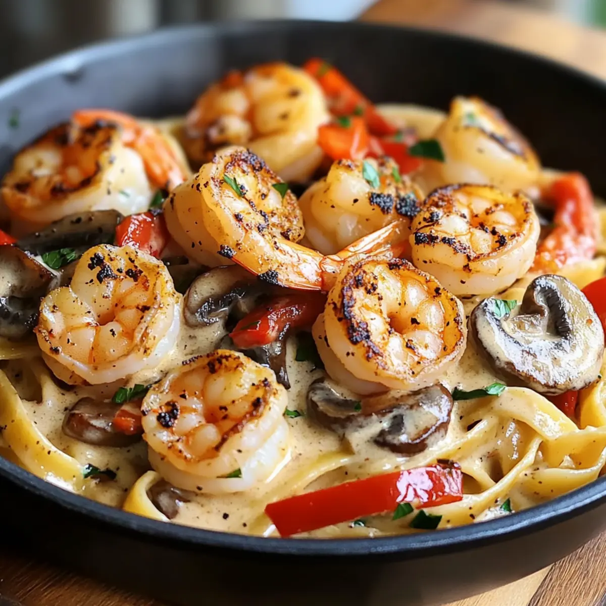 Blackened Shrimp Stroganoff