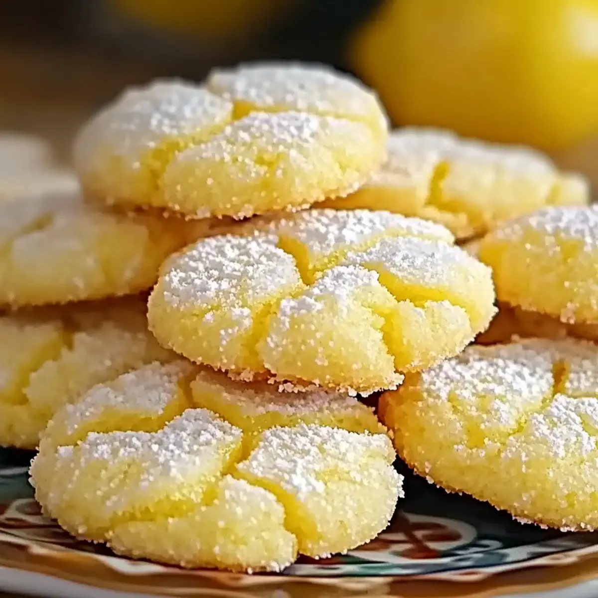 Christmas Lemon Sugar Cookies