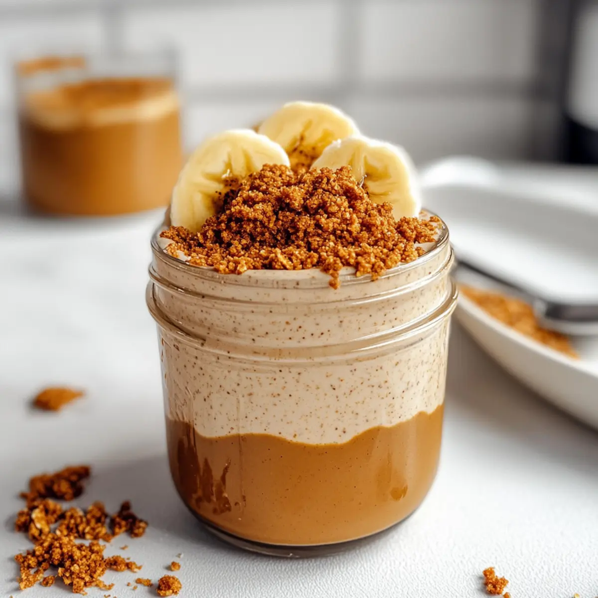 Banana Biscoff Overnight Oats