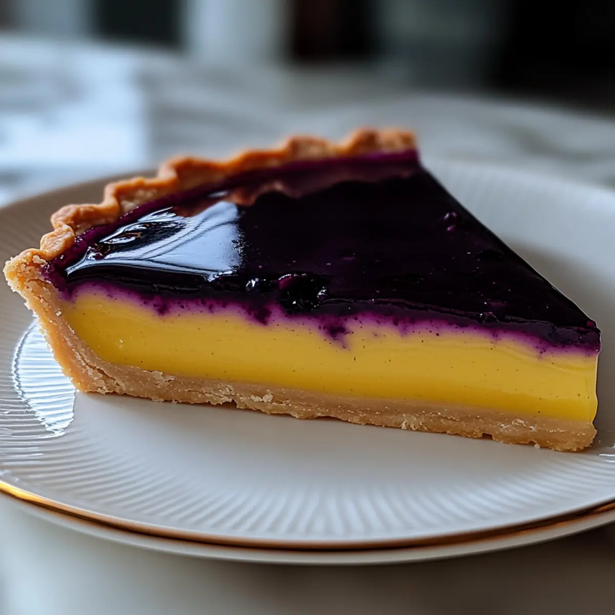 Blueberry–Lemon Curd Tart
