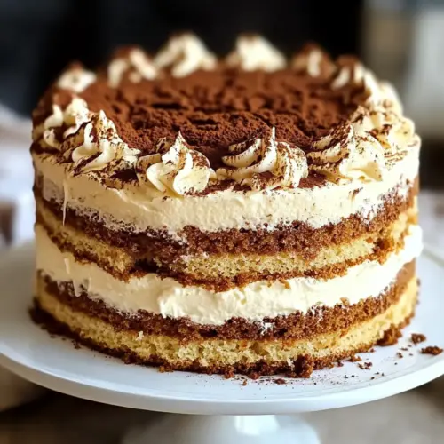 Decadent Coffee Tiramisu Cake
