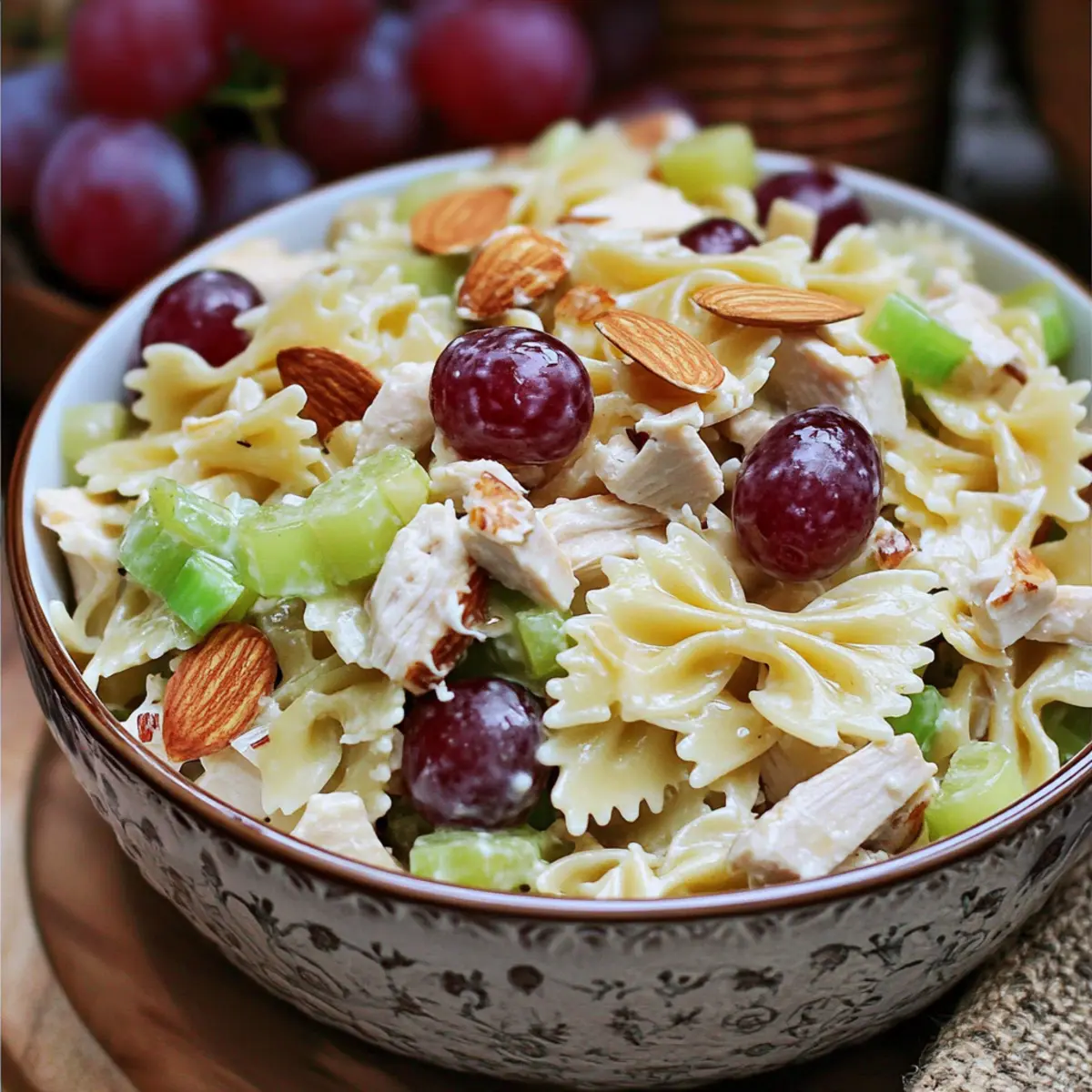Waldorf Chicken Pasta Salad