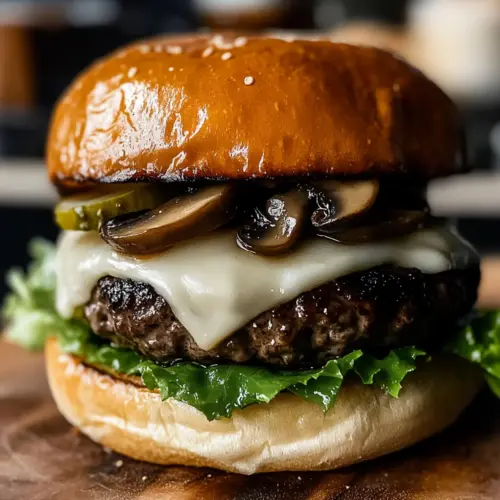 Mushroom Swiss Burger