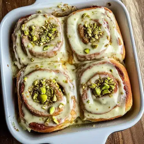 Small Batch Pistachio Cream Cinnamon Rolls