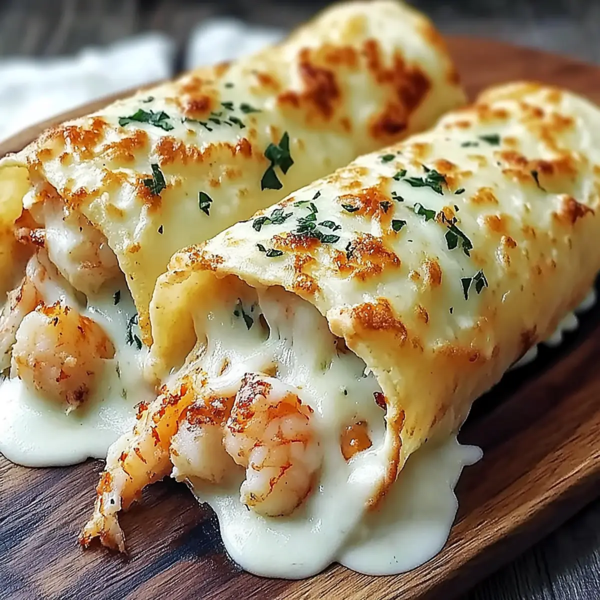 Cheesy Seafood Tortilla Bombs