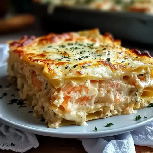 Savory Seafood Lasagna with Shrimp & Crab