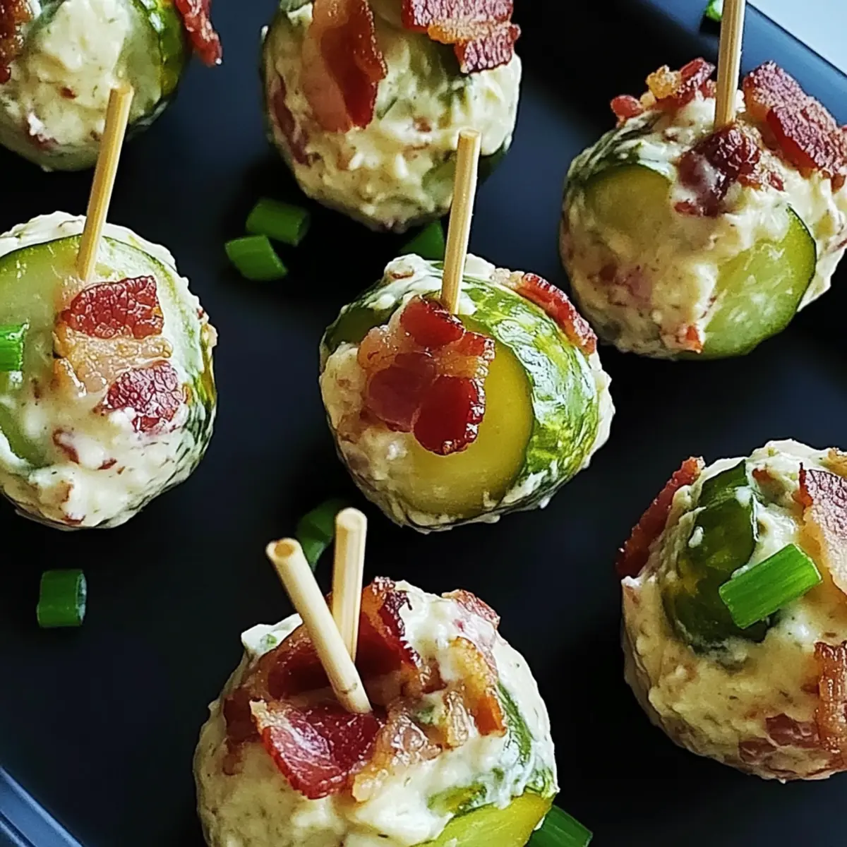Cheesy Bacon Dill Pickle Bombs