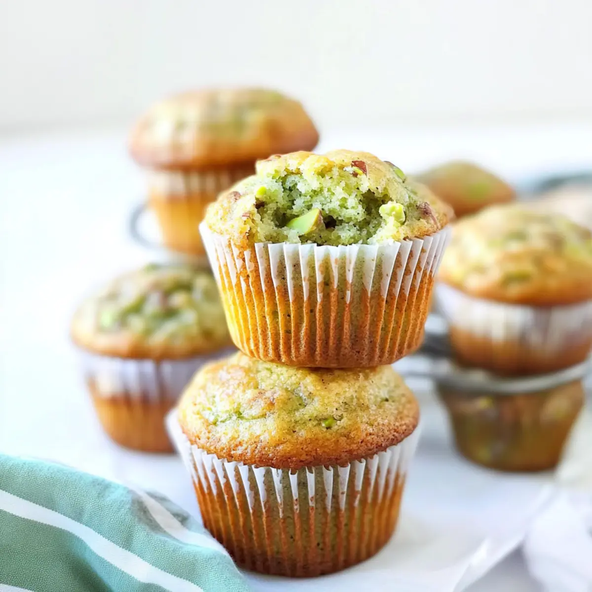 Irresistible Jumbo Bakery Style Pistachio Muffins Recipe