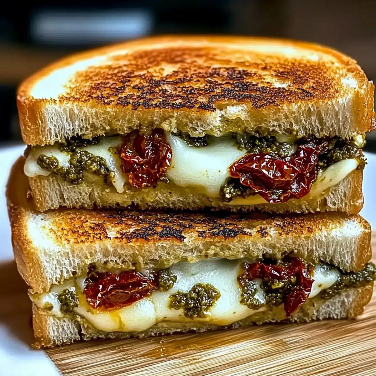 Sun-Dried Tomato Bacon Pesto Grilled
