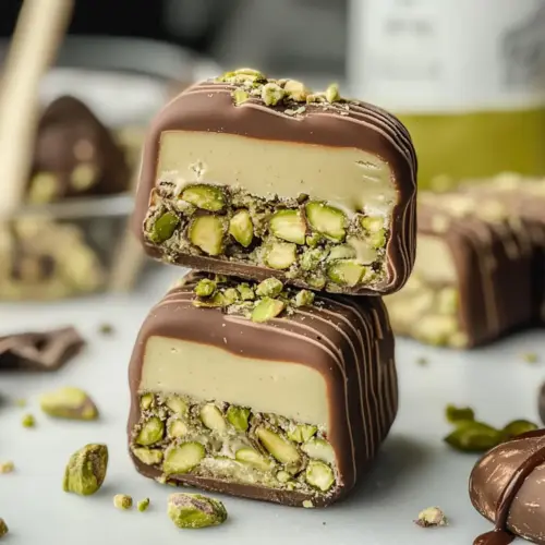Vegan Dubai Pistachio Chocolate Ice Cream Bars
