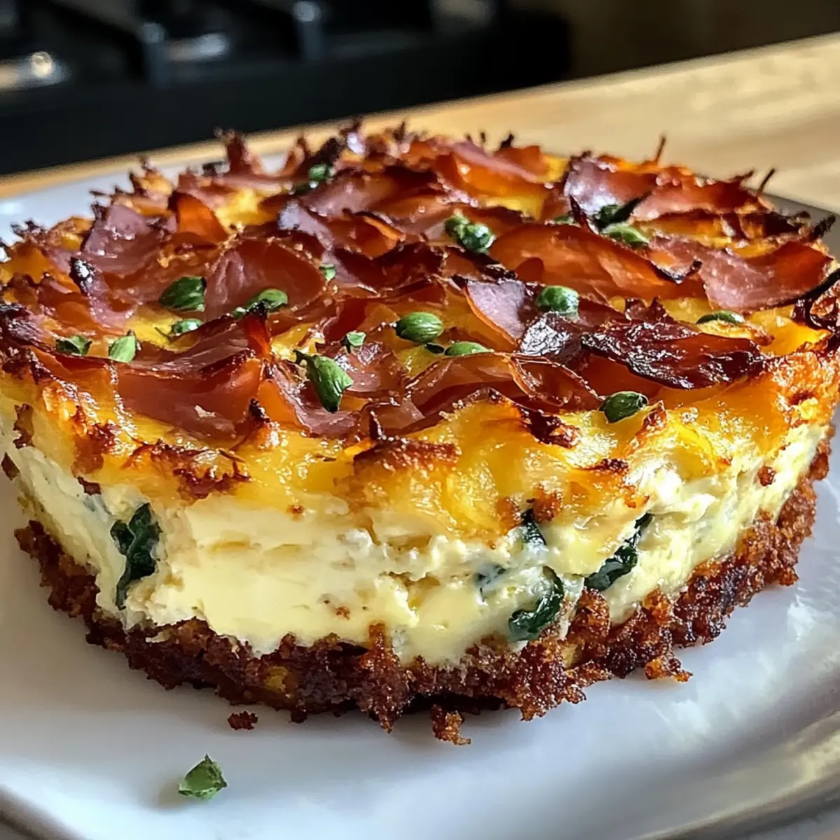 Crispy Hash Brown Crust Quiche