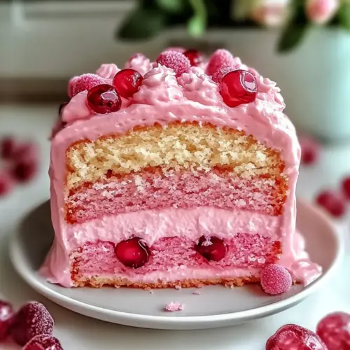 Mothers Day Pink Ombre Layer Cake